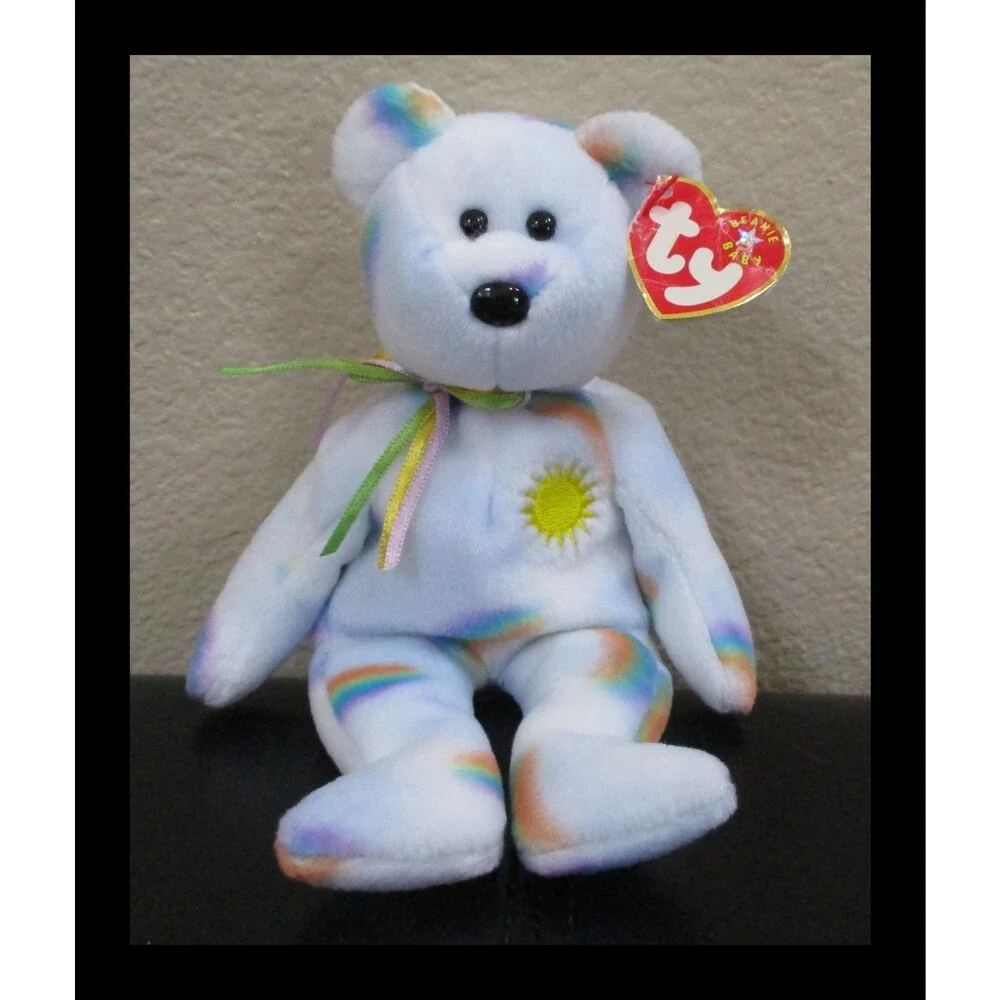 Ty Beanie Baby Cheery the Bear Damaged Hang Tag